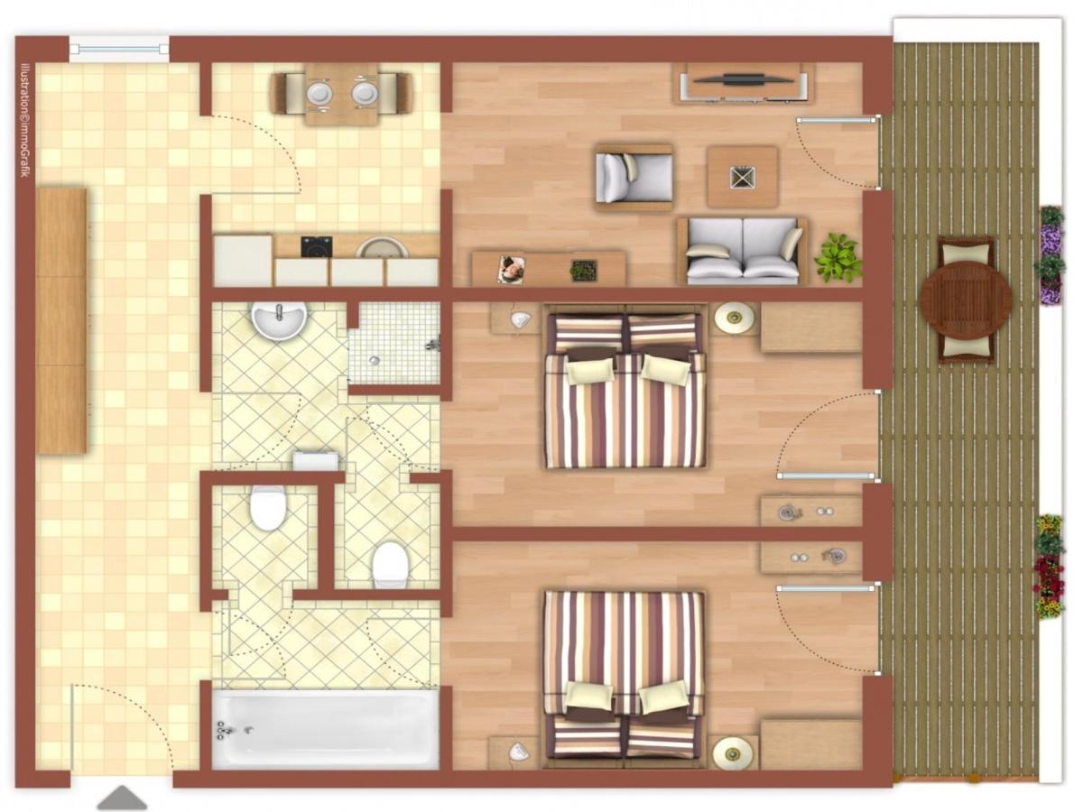 Alpenlodge, Ferienwohnung 3 티어제 외부 사진